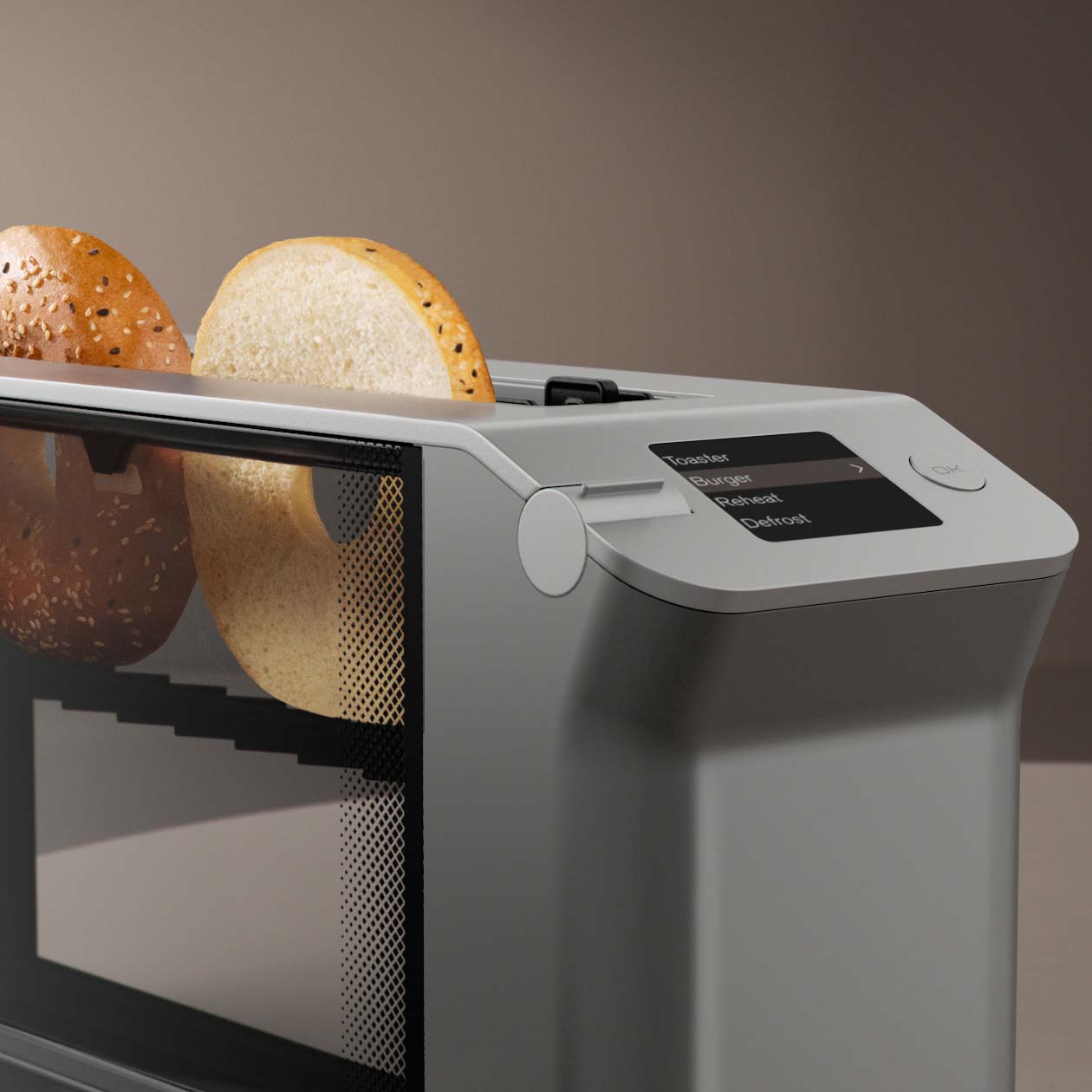 Glass Touch-Control Smart Toaster