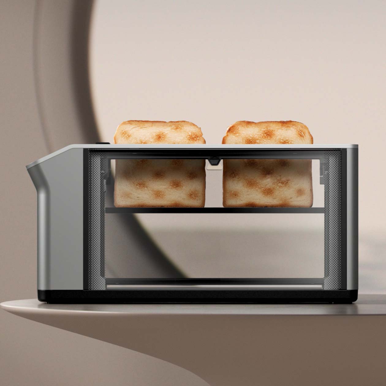 Glass Touch-Control Smart Toaster
