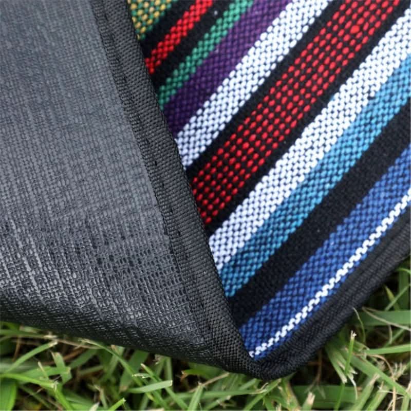 Waterproof picnic blanket with ethnic design for camping & outings
